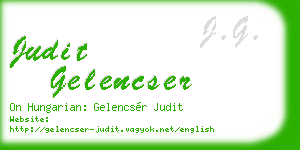 judit gelencser business card