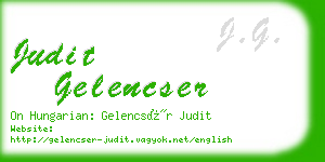 judit gelencser business card